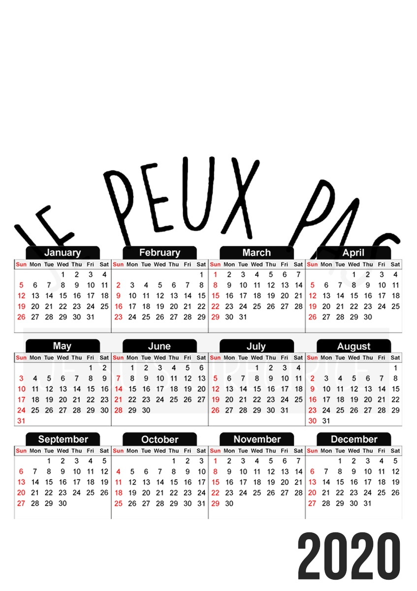 Je peux pas je suis directrice für A3 Fotokalender 30x43cm