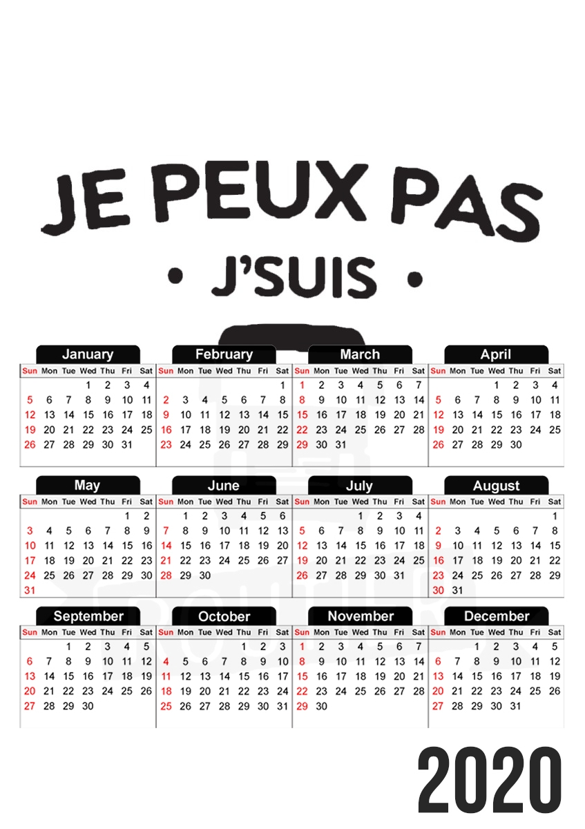 Je peux pas je suis routier für A3 Fotokalender 30x43cm