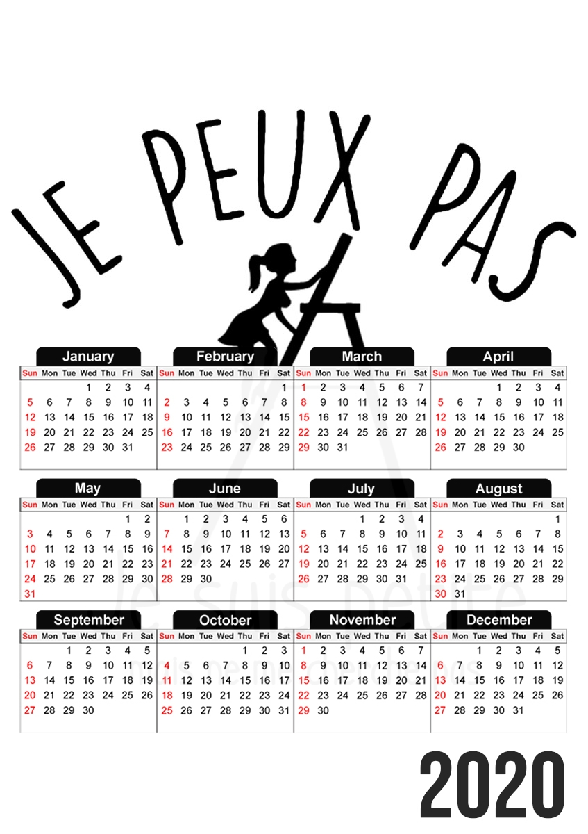 Je peux pas je suis trop petite für A3 Fotokalender 30x43cm