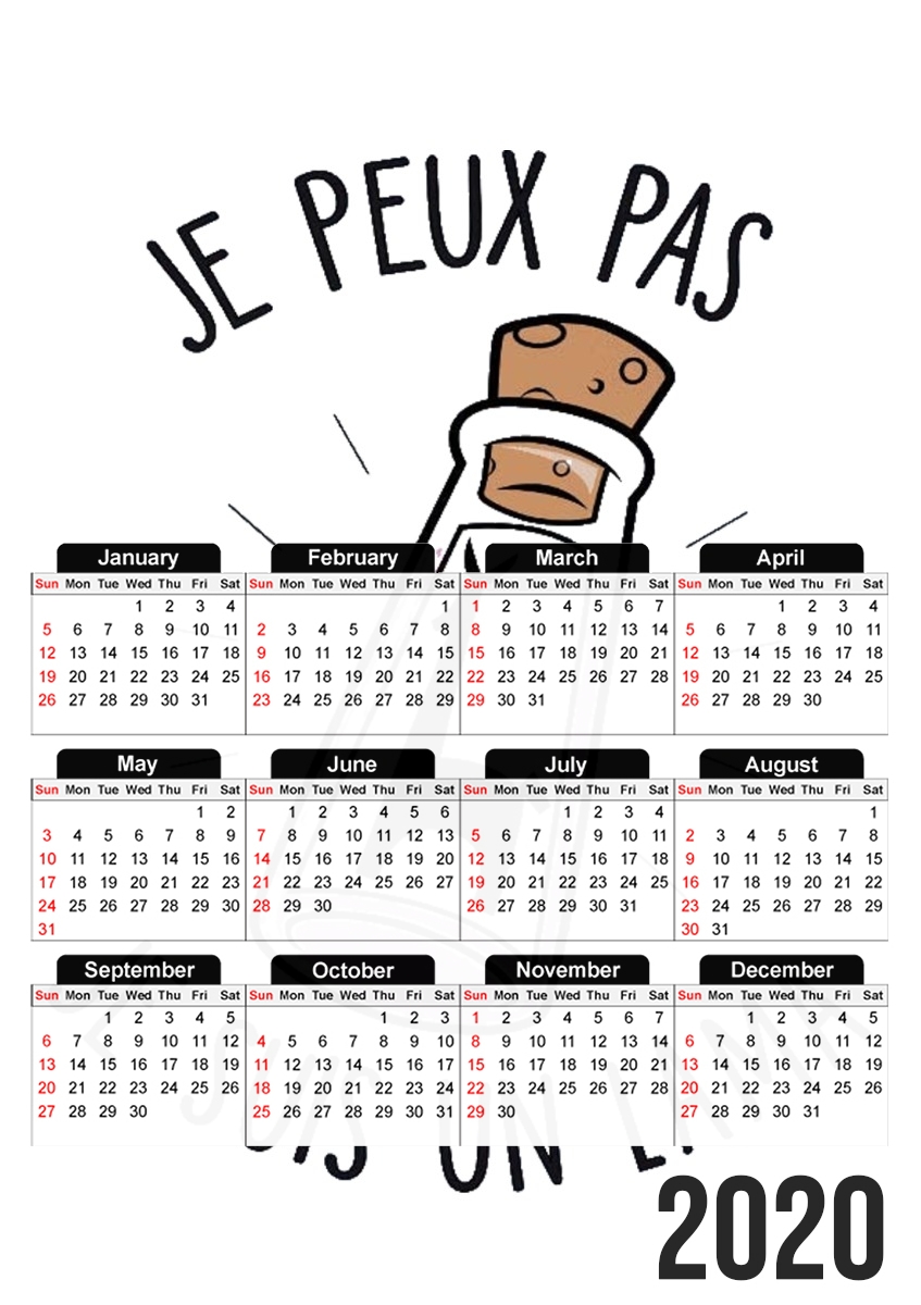 Je peux pas je suis un lama - Kuzko für A3 Fotokalender 30x43cm