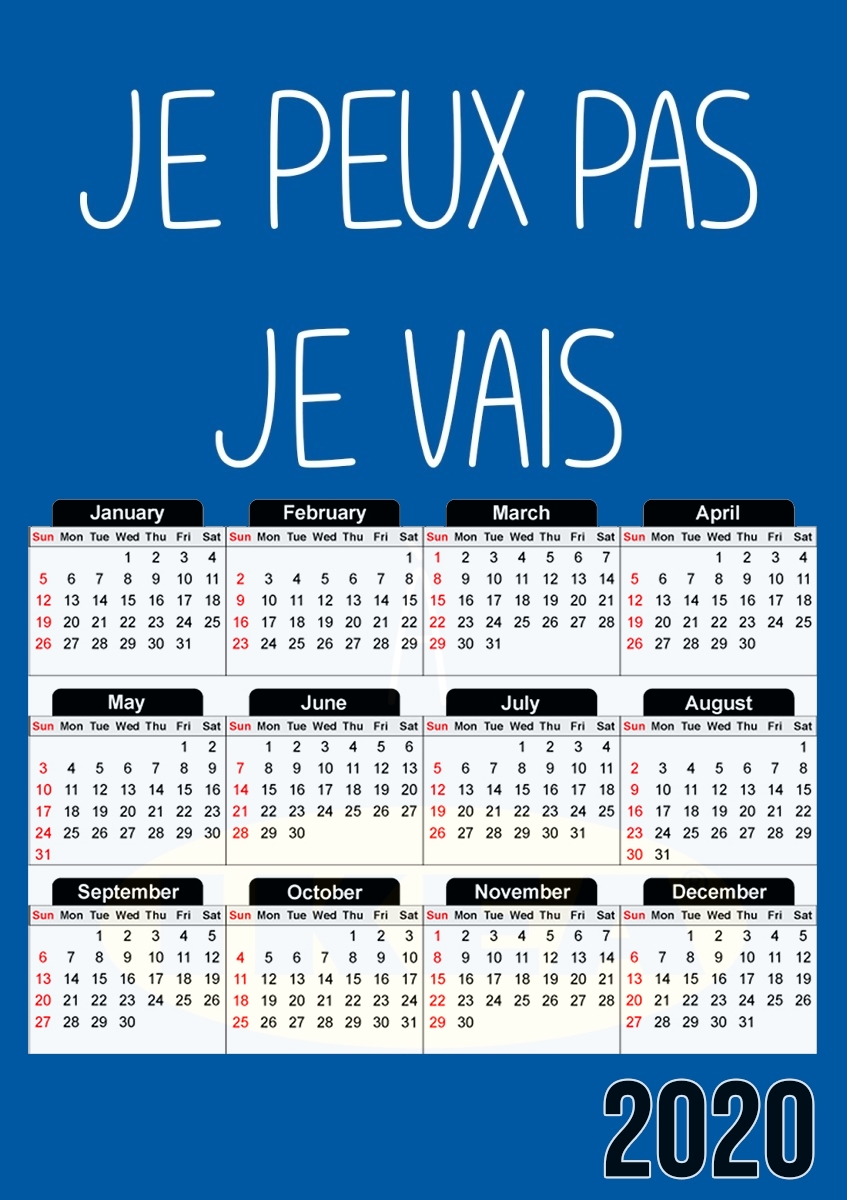 Je peux pas je vais a ikea für A3 Fotokalender 30x43cm