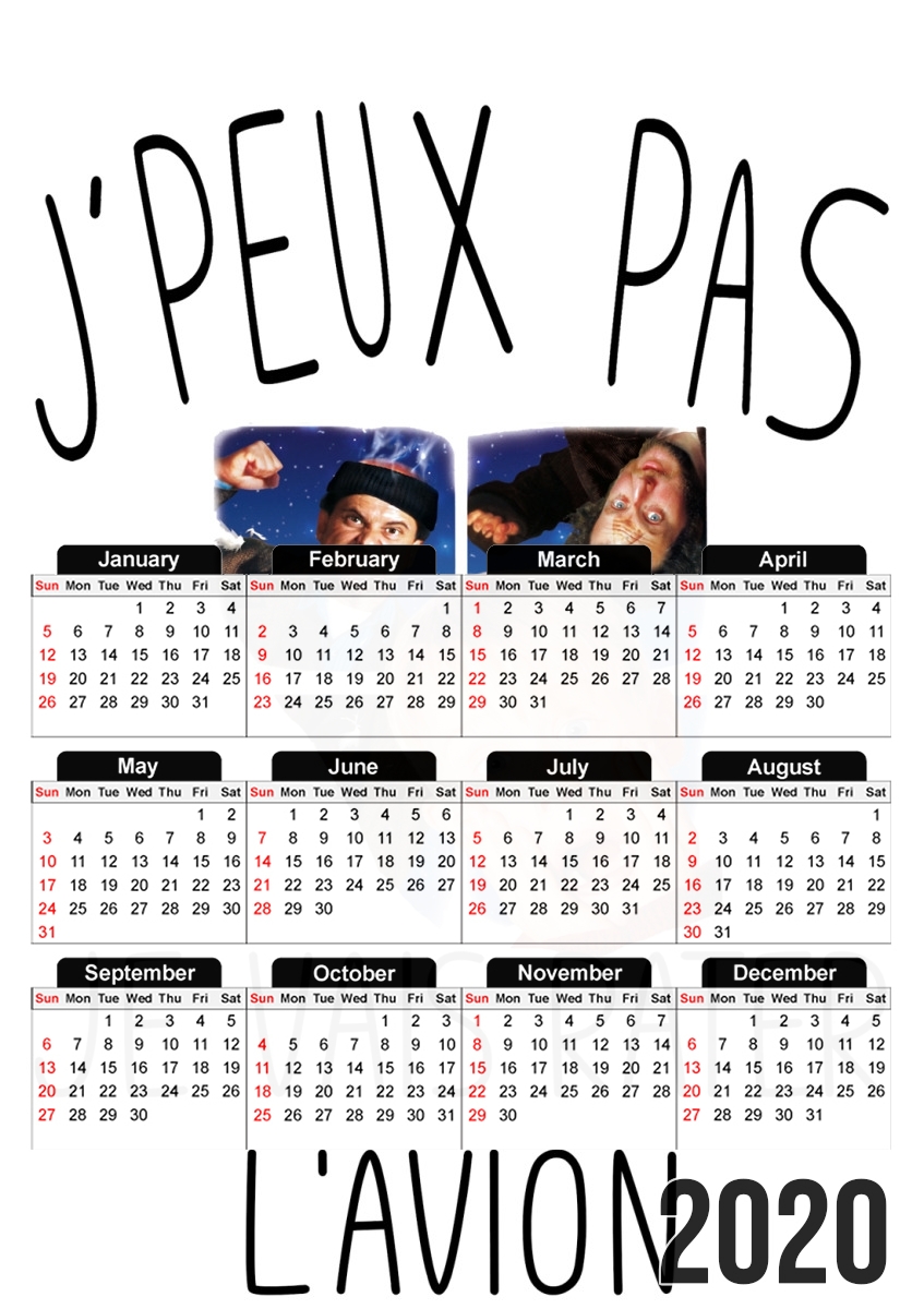 Je peux pas je vais rater lavion für A3 Fotokalender 30x43cm