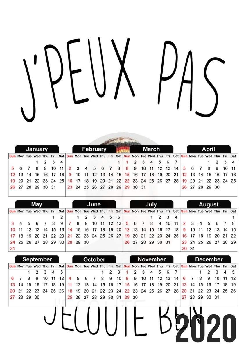 Je peux pas jecoute ben harper für A3 Fotokalender 30x43cm