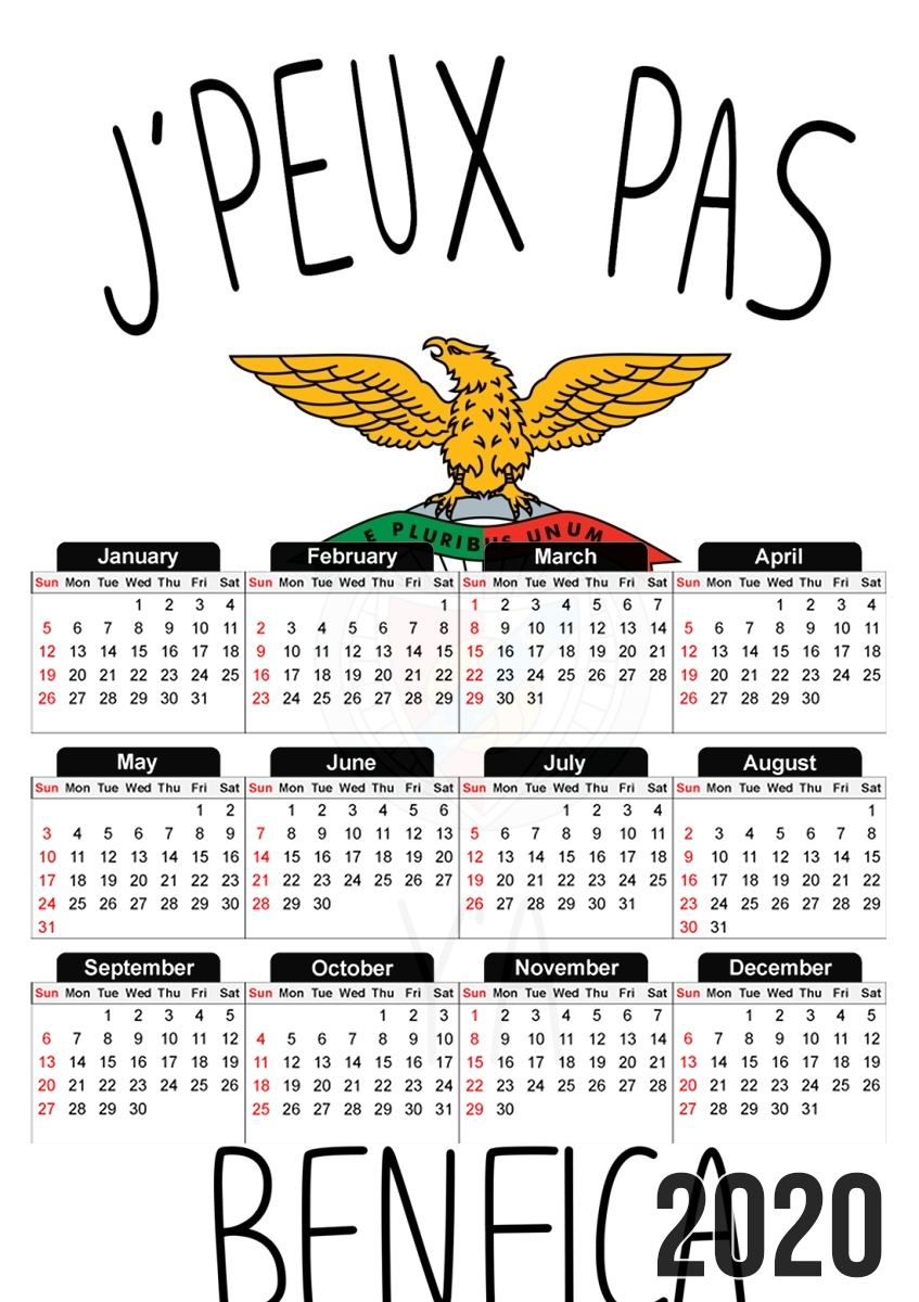 Je peux pas ya benfica für A3 Fotokalender 30x43cm