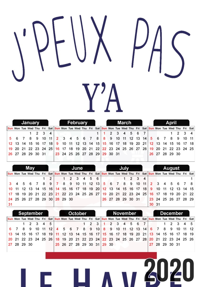 Je peux pas ya le Havre für A3 Fotokalender 30x43cm