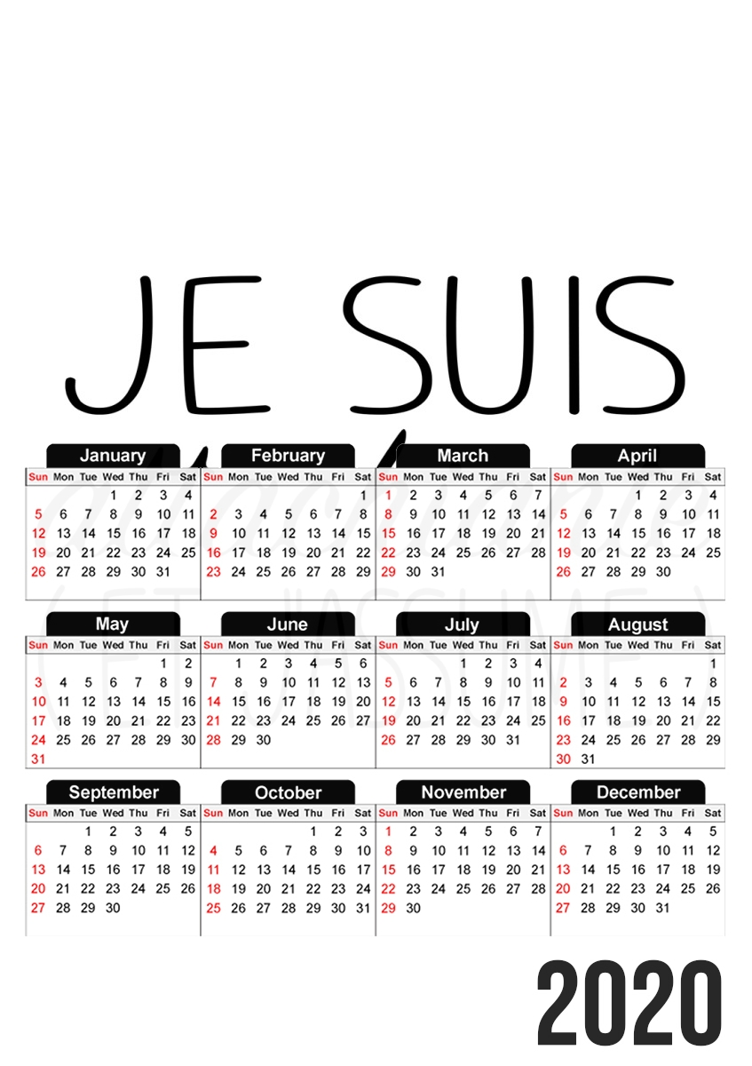 Je suis attachiante et jassume für A3 Fotokalender 30x43cm