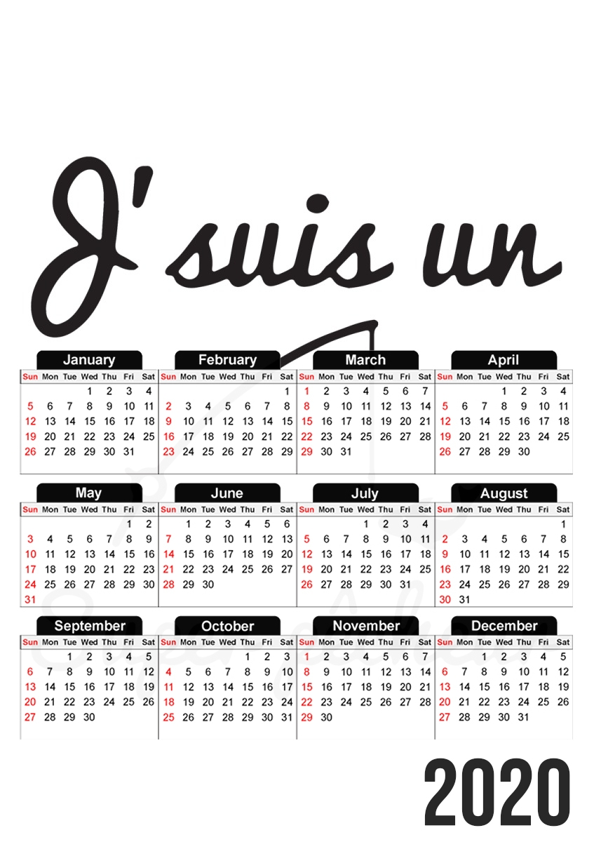 Je suis un super pecheur für A3 Fotokalender 30x43cm