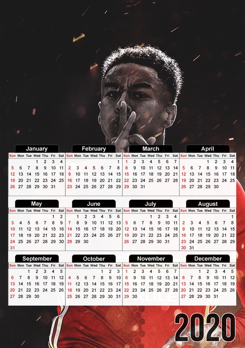 Jesse Lingard artC für A3 Fotokalender 30x43cm