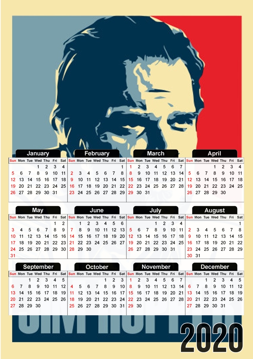 Jim Hopper President für A3 Fotokalender 30x43cm