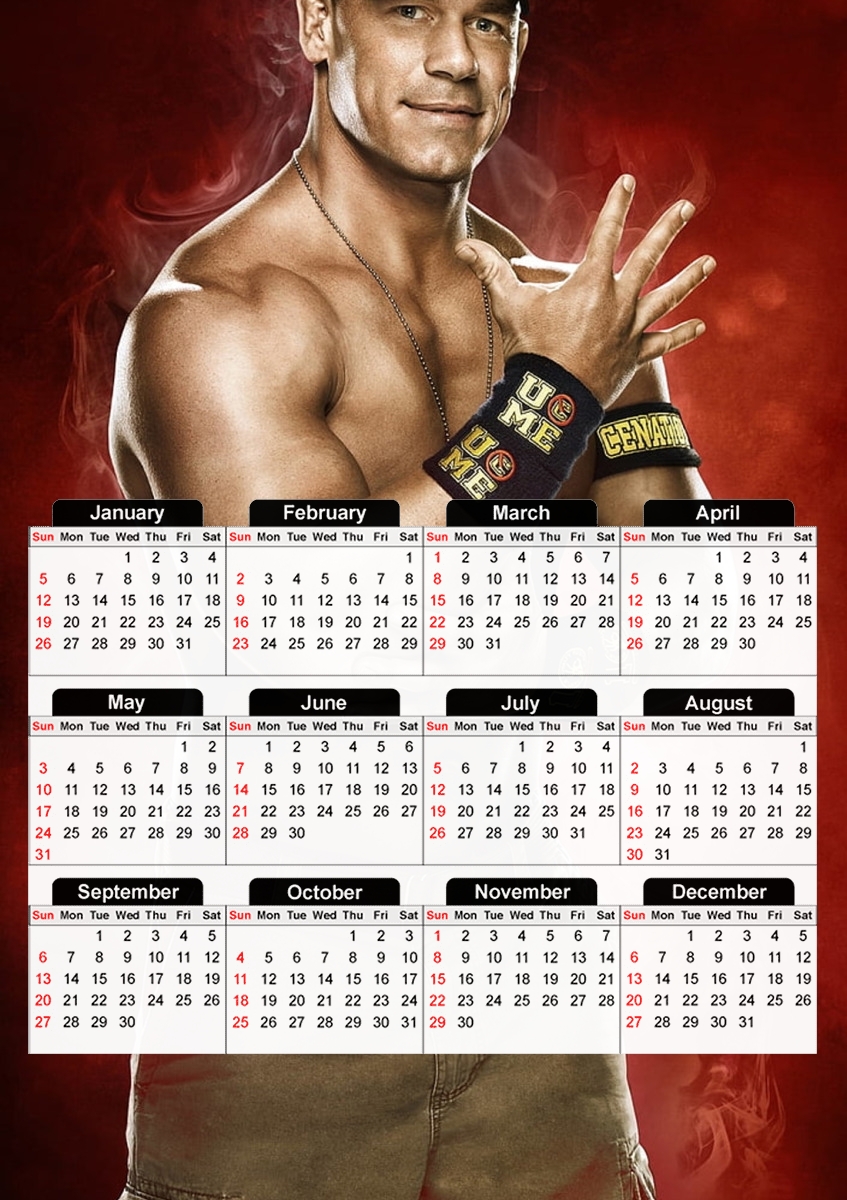 John Cena für A3 Fotokalender 30x43cm