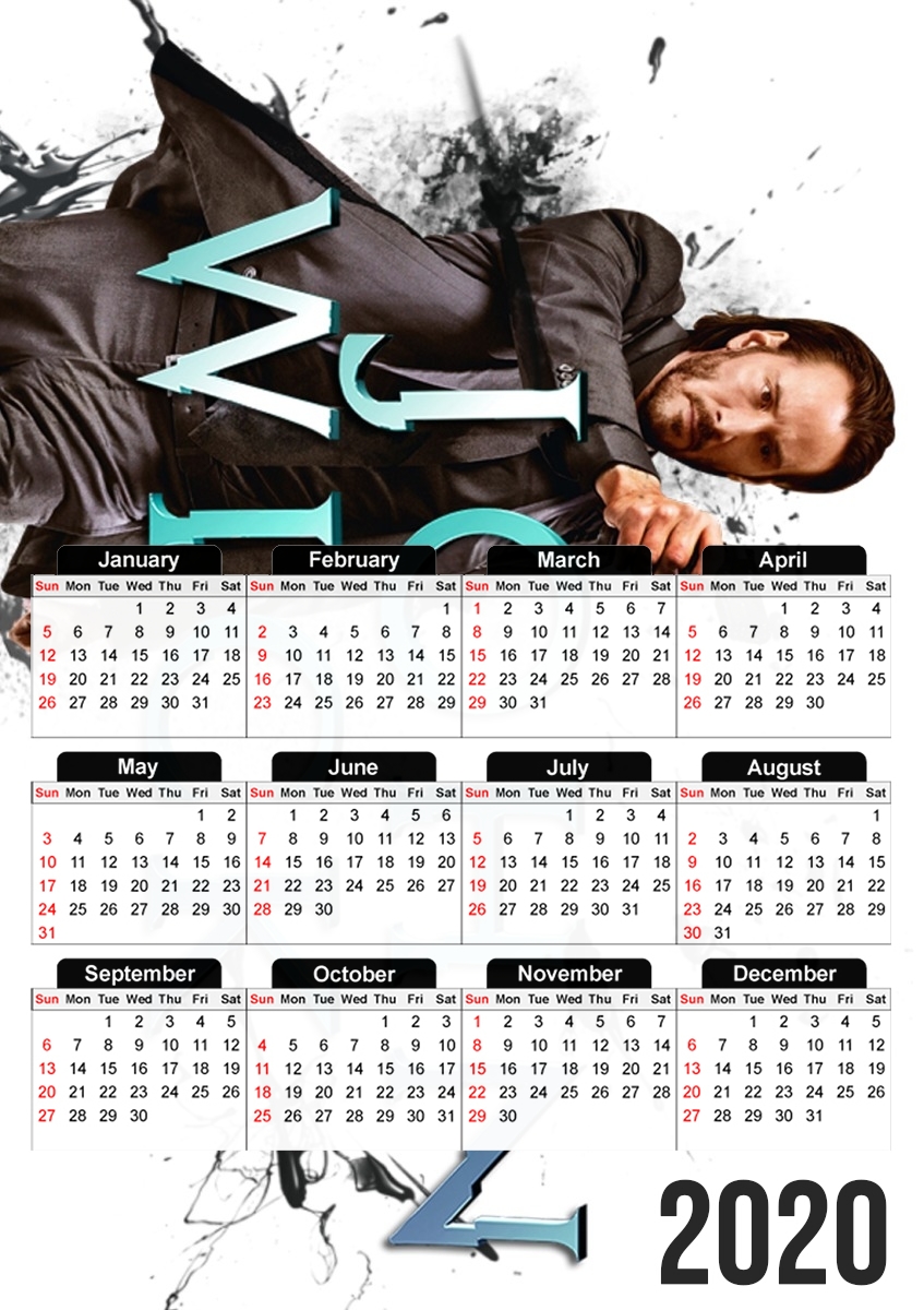 John Wick Bullet Time für A3 Fotokalender 30x43cm