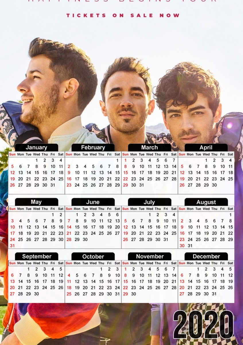 Jonas Brothers für A3 Fotokalender 30x43cm