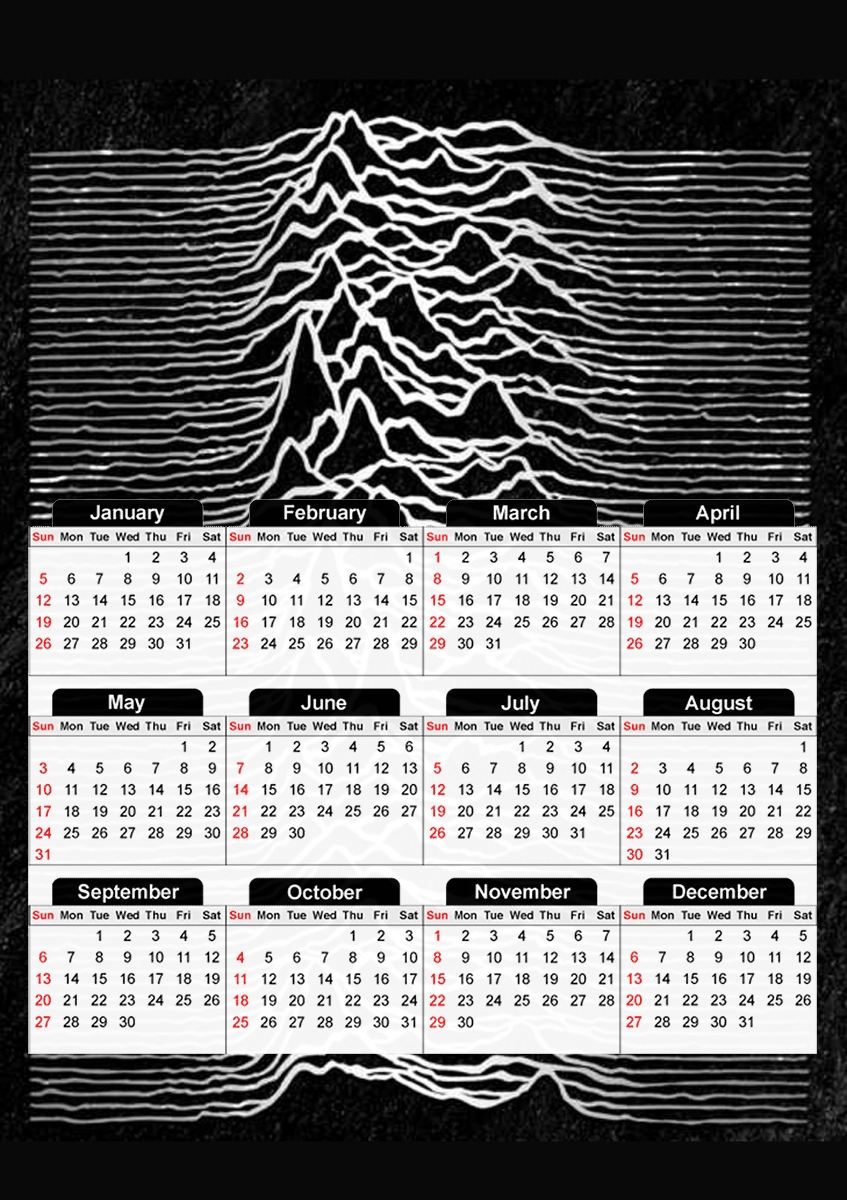 Joy division für A3 Fotokalender 30x43cm