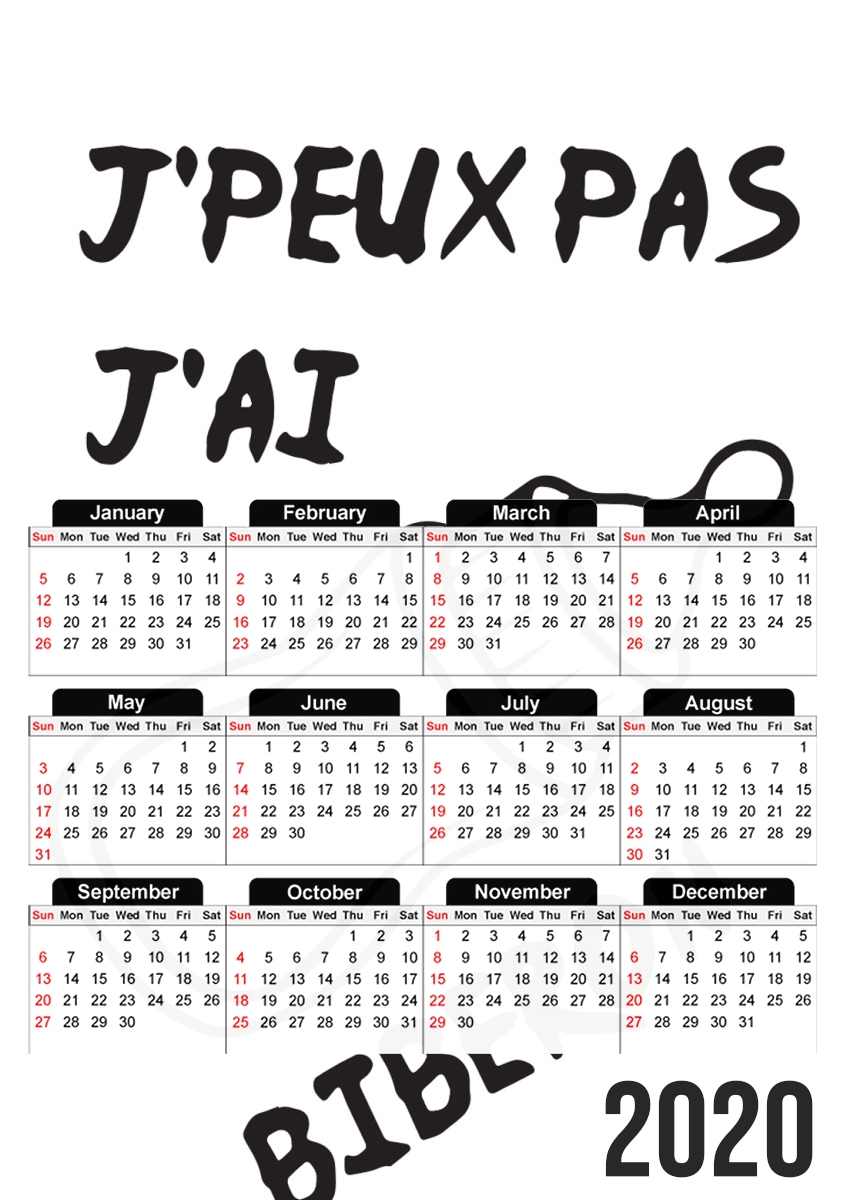 Jpeux pas jai biberon für A3 Fotokalender 30x43cm