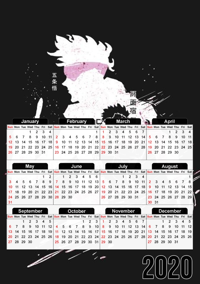 Jujutsu Kaisen Sorcery fight für A3 Fotokalender 30x43cm