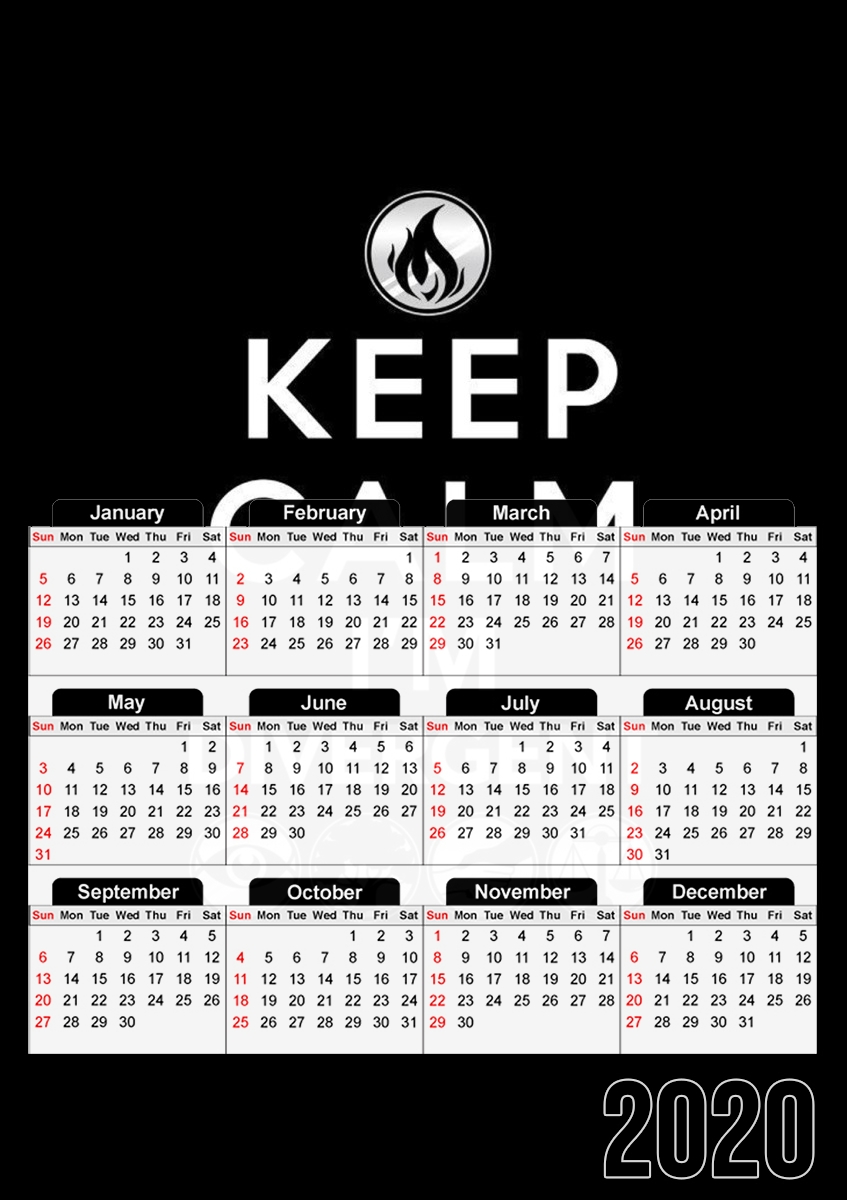 Keep Calm Divergent Faction für A3 Fotokalender 30x43cm