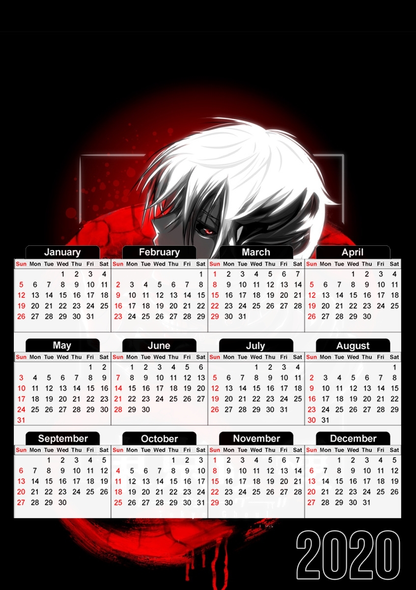 Ken Kaneki Snake für A3 Fotokalender 30x43cm