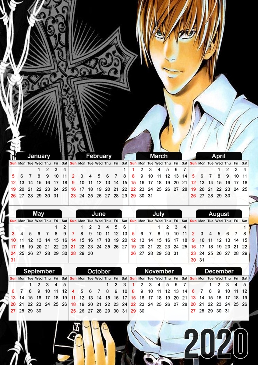 Kira Death Note für A3 Fotokalender 30x43cm