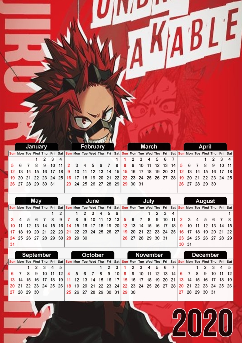 Kirishima Eijirou für A3 Fotokalender 30x43cm