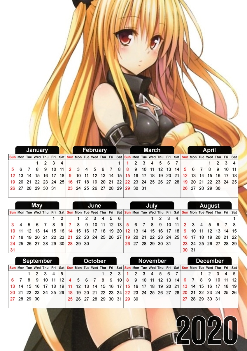 Konjiki no yami für A3 Fotokalender 30x43cm