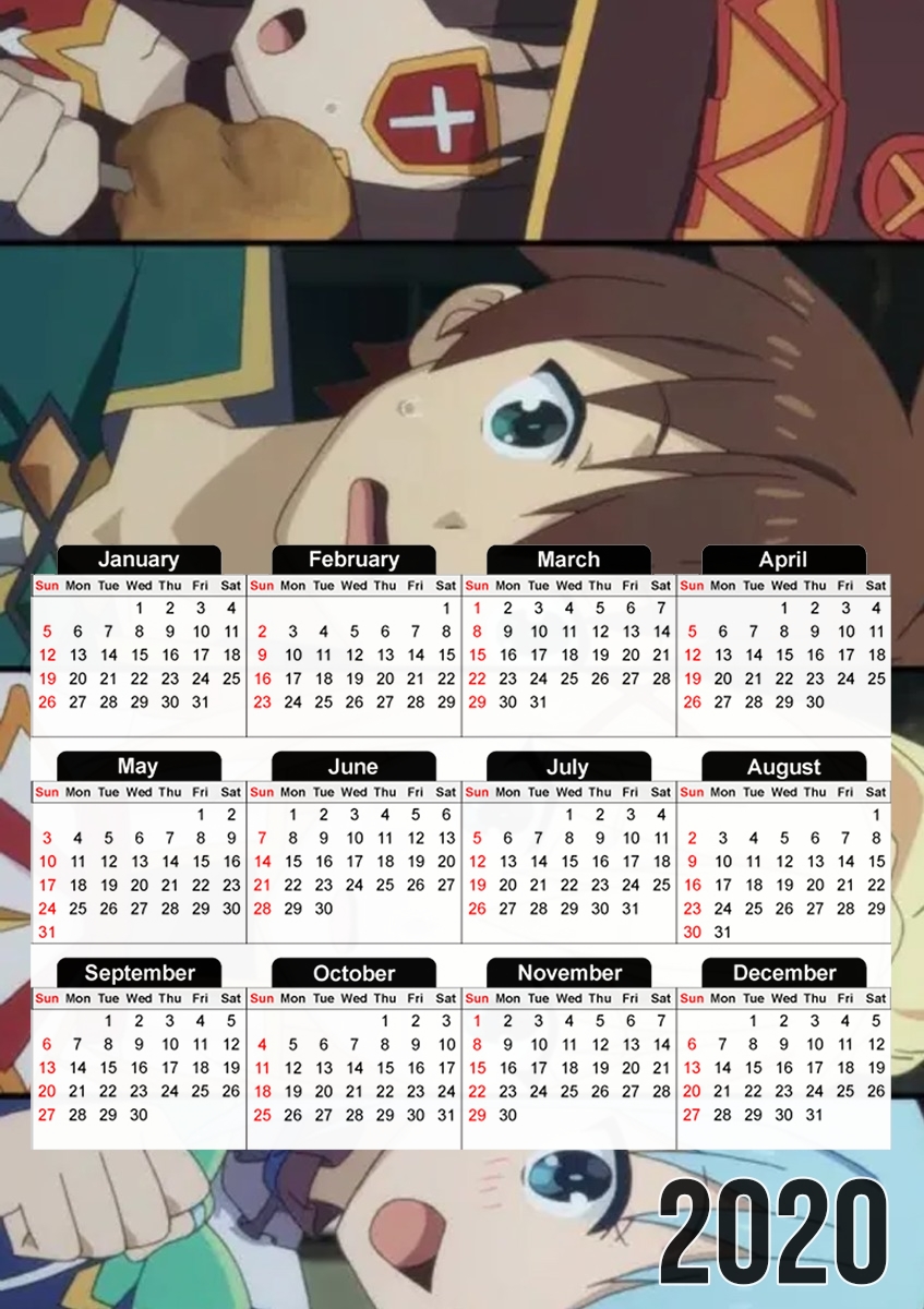 kono subarashi für A3 Fotokalender 30x43cm