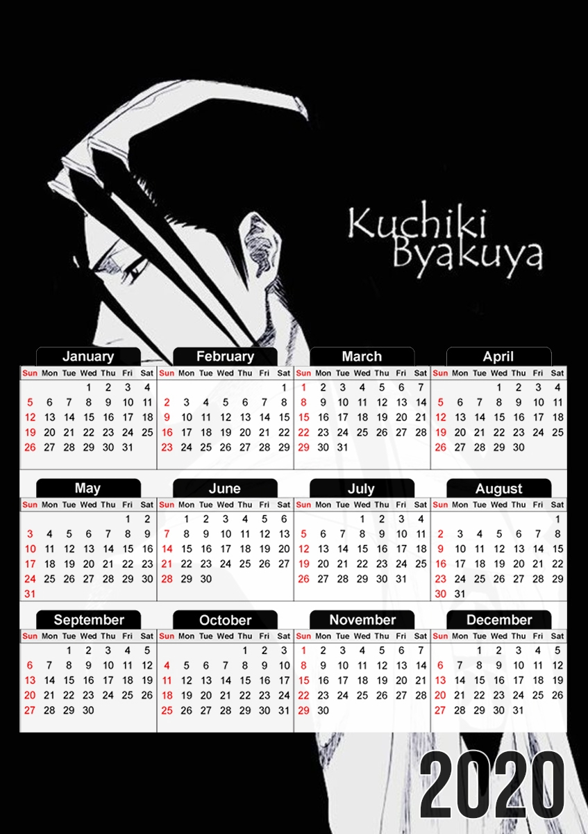 Kuchiki Byakuya Fanart für A3 Fotokalender 30x43cm