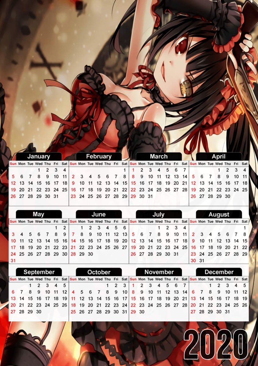 kurumi tokisaki für A3 Fotokalender 30x43cm