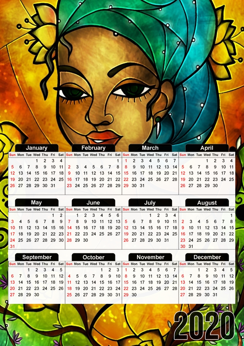 Lady Creole für A3 Fotokalender 30x43cm