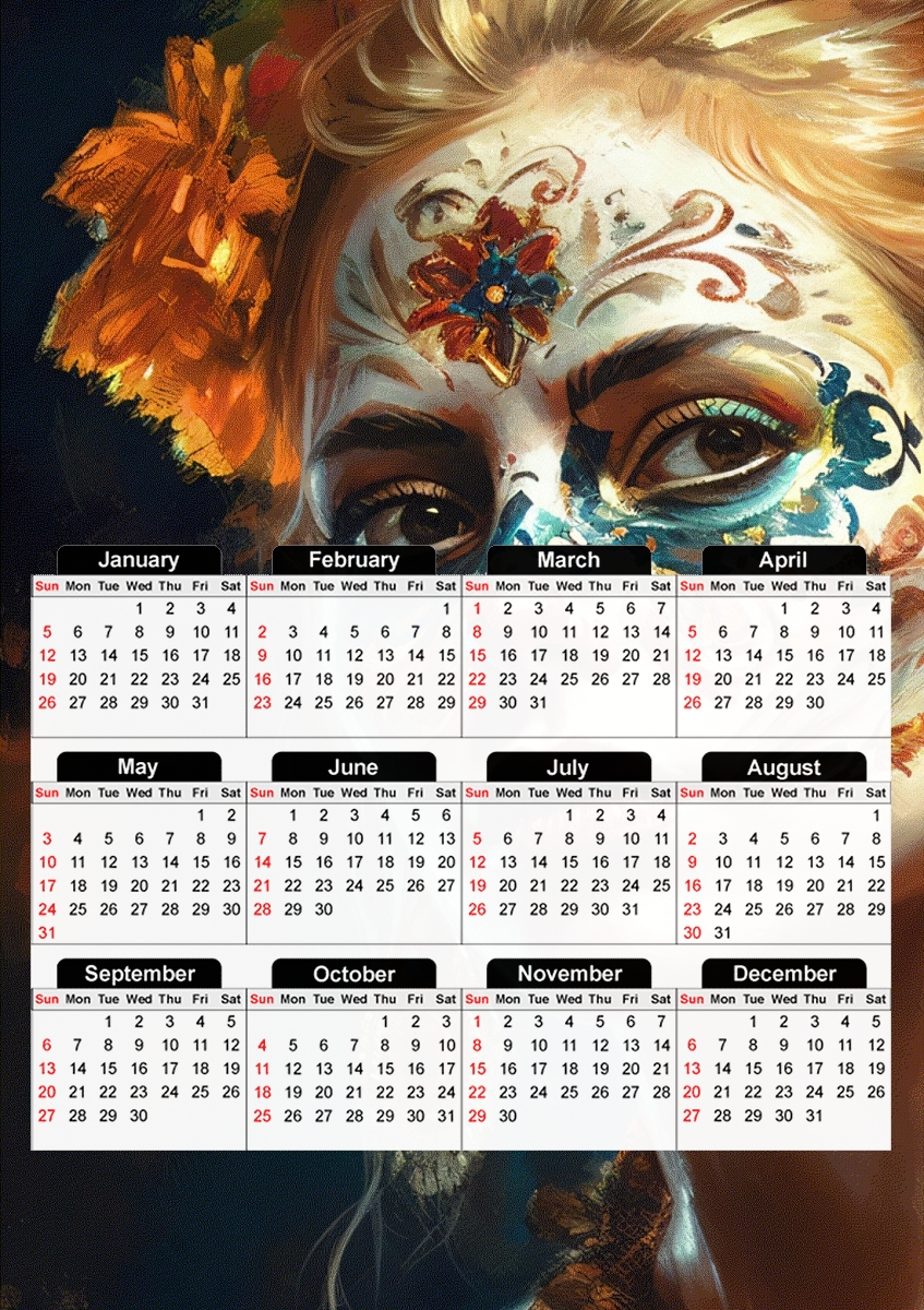 Lady Death V2 für A3 Fotokalender 30x43cm