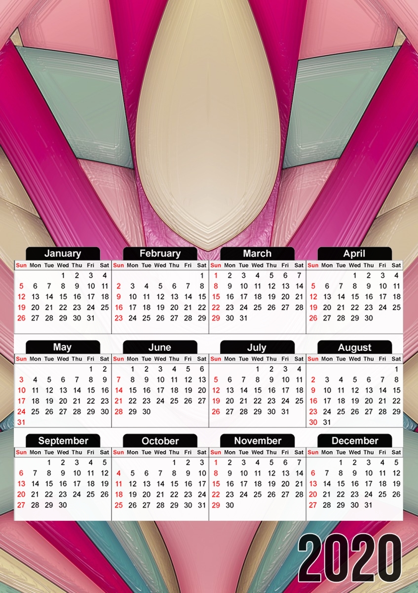 Laminated bubblegum für A3 Fotokalender 30x43cm