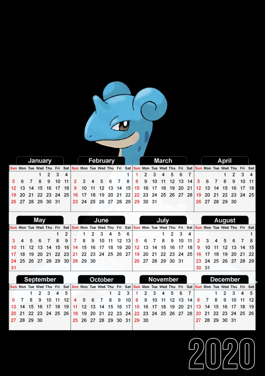 Lapras Lokhlass Shiny für A3 Fotokalender 30x43cm