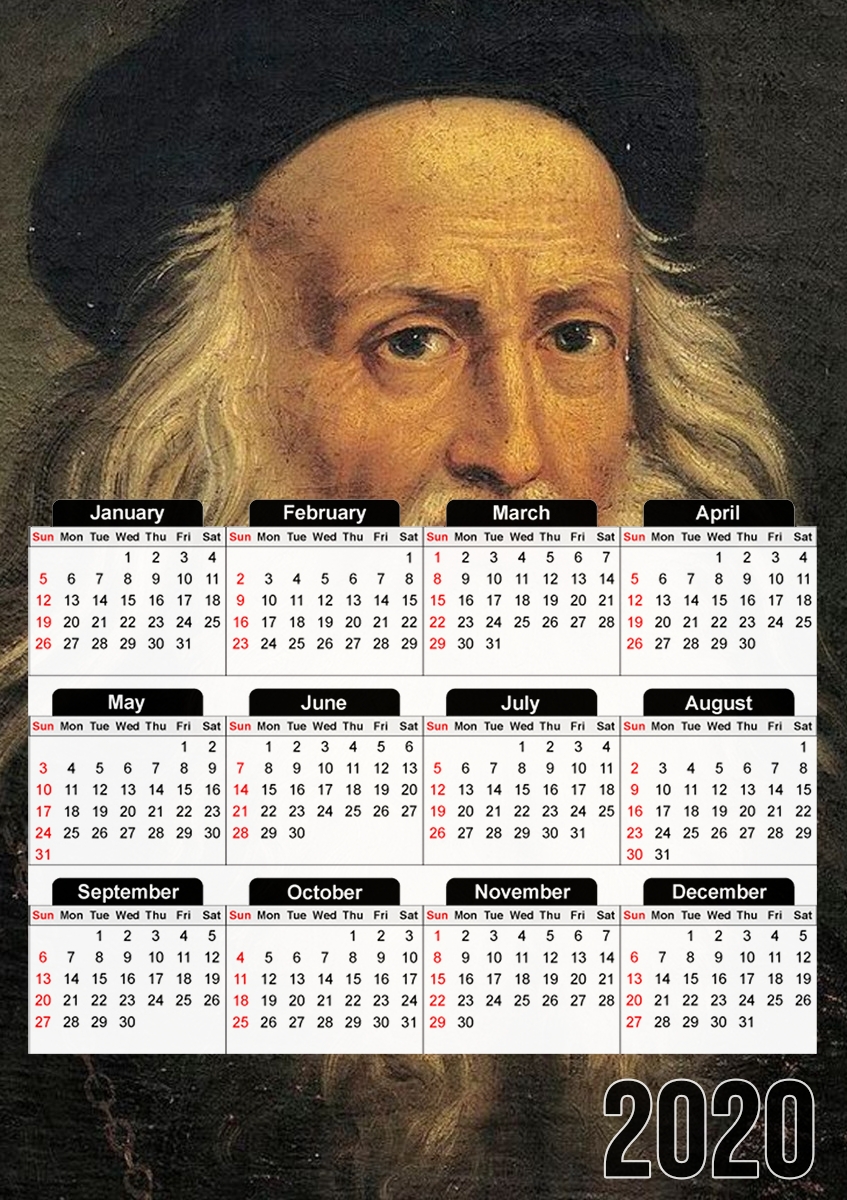 leonard de vinci portrait für A3 Fotokalender 30x43cm