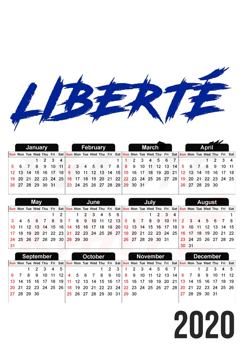 Liberte egalite Kante für A3 Fotokalender 30x43cm