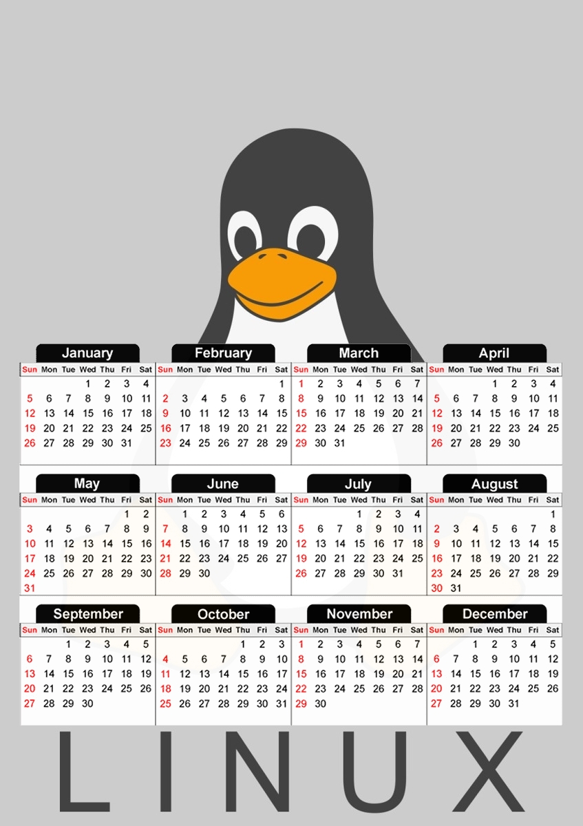 Linux Hosting für A3 Fotokalender 30x43cm