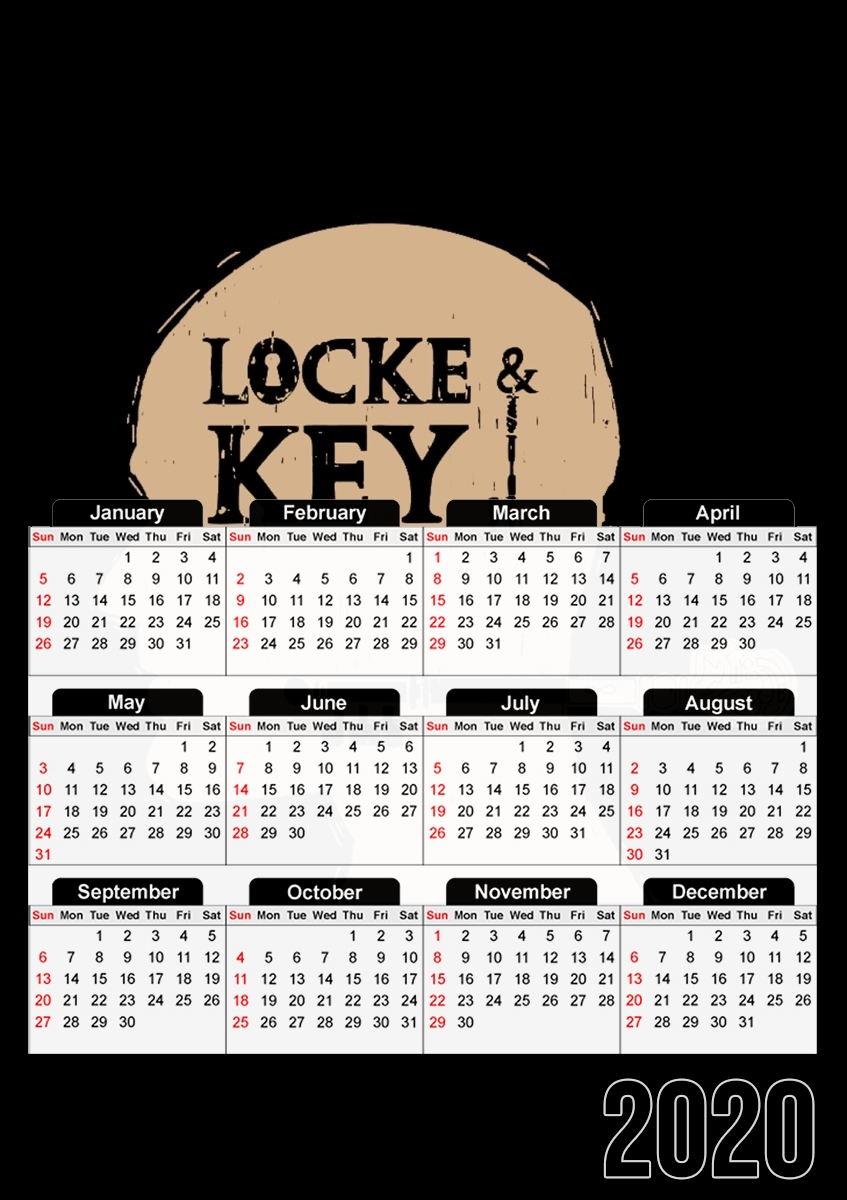 Locke Key Head Art für A3 Fotokalender 30x43cm