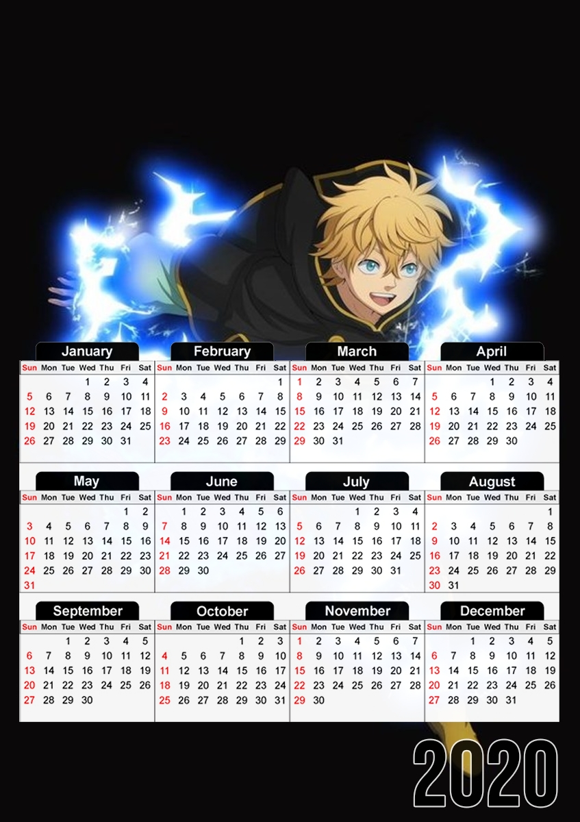 luck voltia Black Clover für A3 Fotokalender 30x43cm