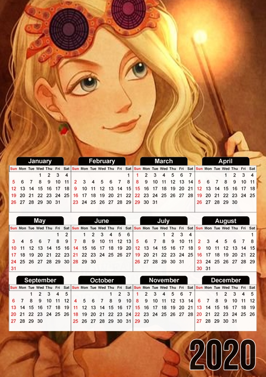 Luna Lovegood Art Painting für A3 Fotokalender 30x43cm