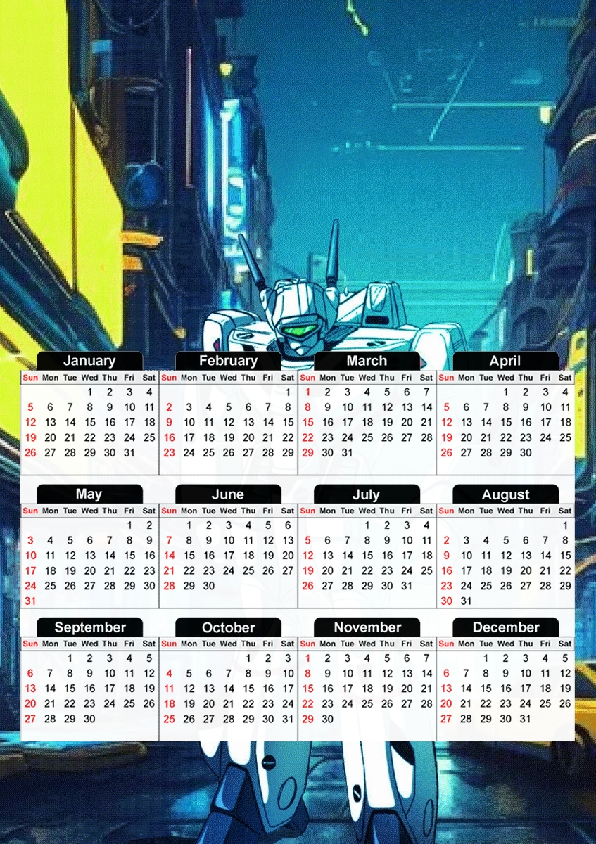 Macross Mech V2 für A3 Fotokalender 30x43cm