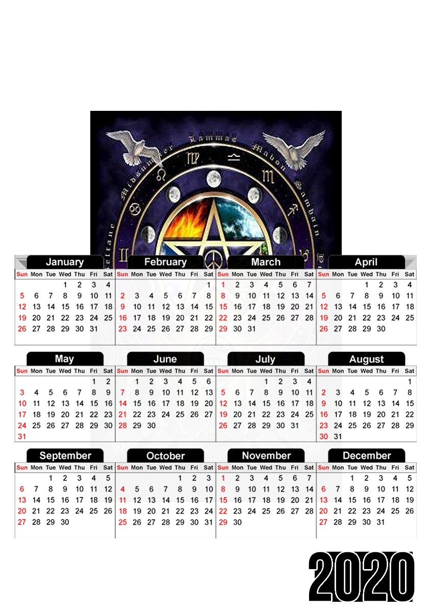 Magie Wicca für A3 Fotokalender 30x43cm