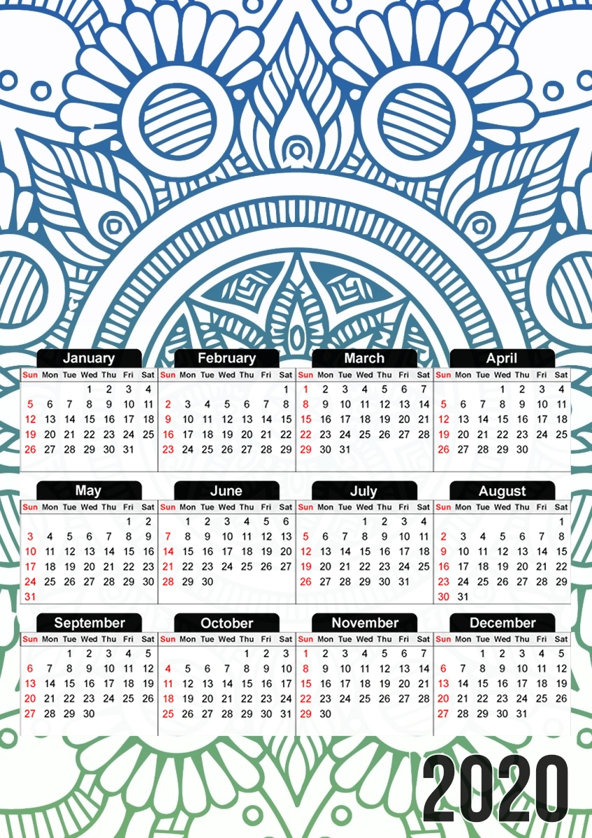 Mandala Peaceful für A3 Fotokalender 30x43cm