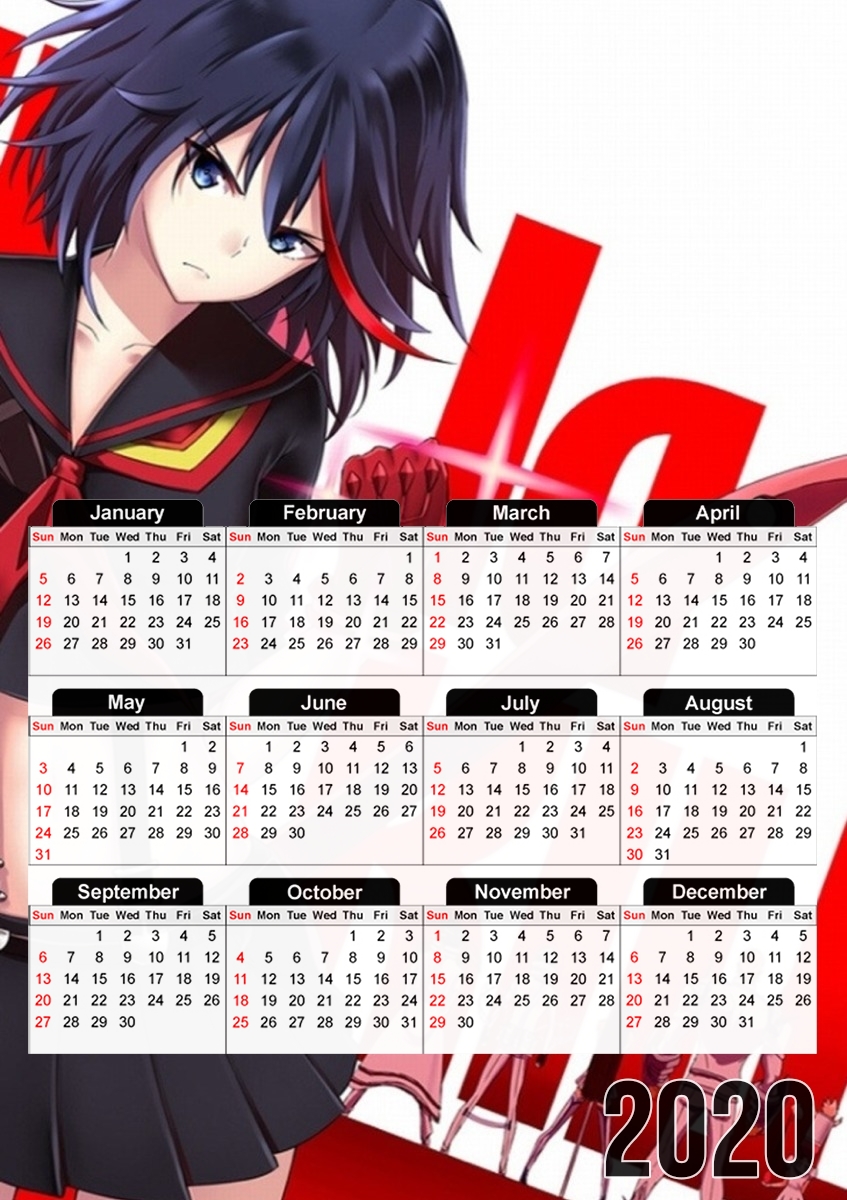 matoi ritsuko Kill La Kill für A3 Fotokalender 30x43cm