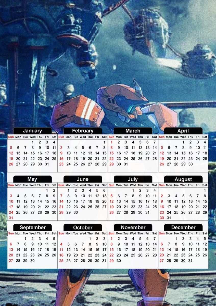 Mech Robot V4 für A3 Fotokalender 30x43cm