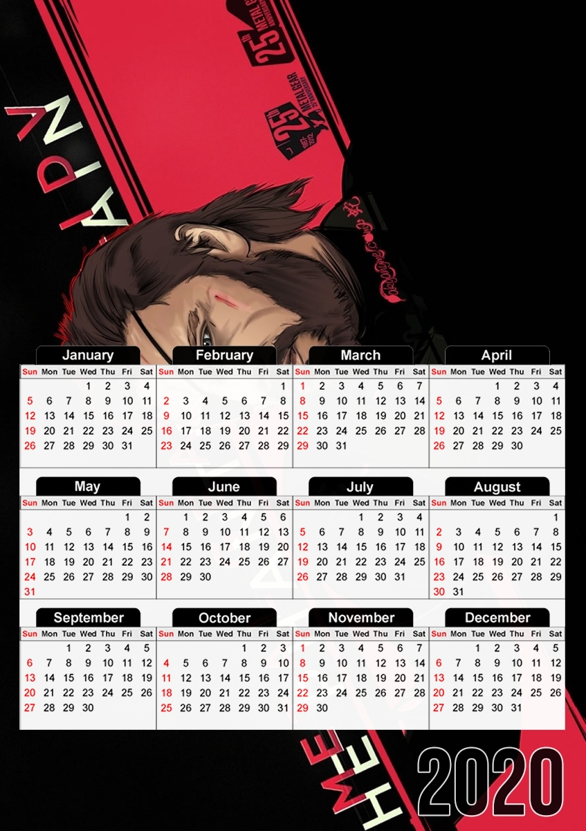 Metal Gear V: The Phantom Pain für A3 Fotokalender 30x43cm