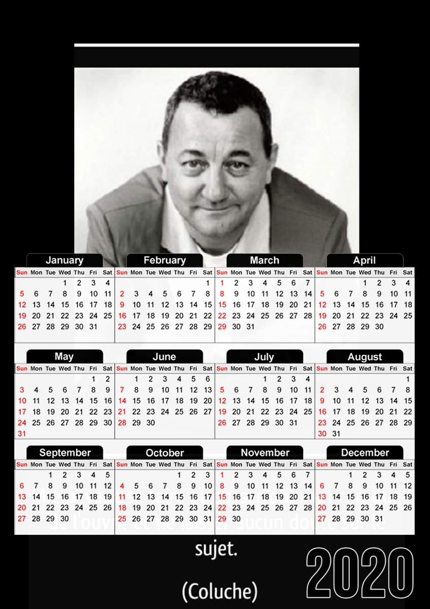 Mieux vaut se taire Citation Coluche für A3 Fotokalender 30x43cm