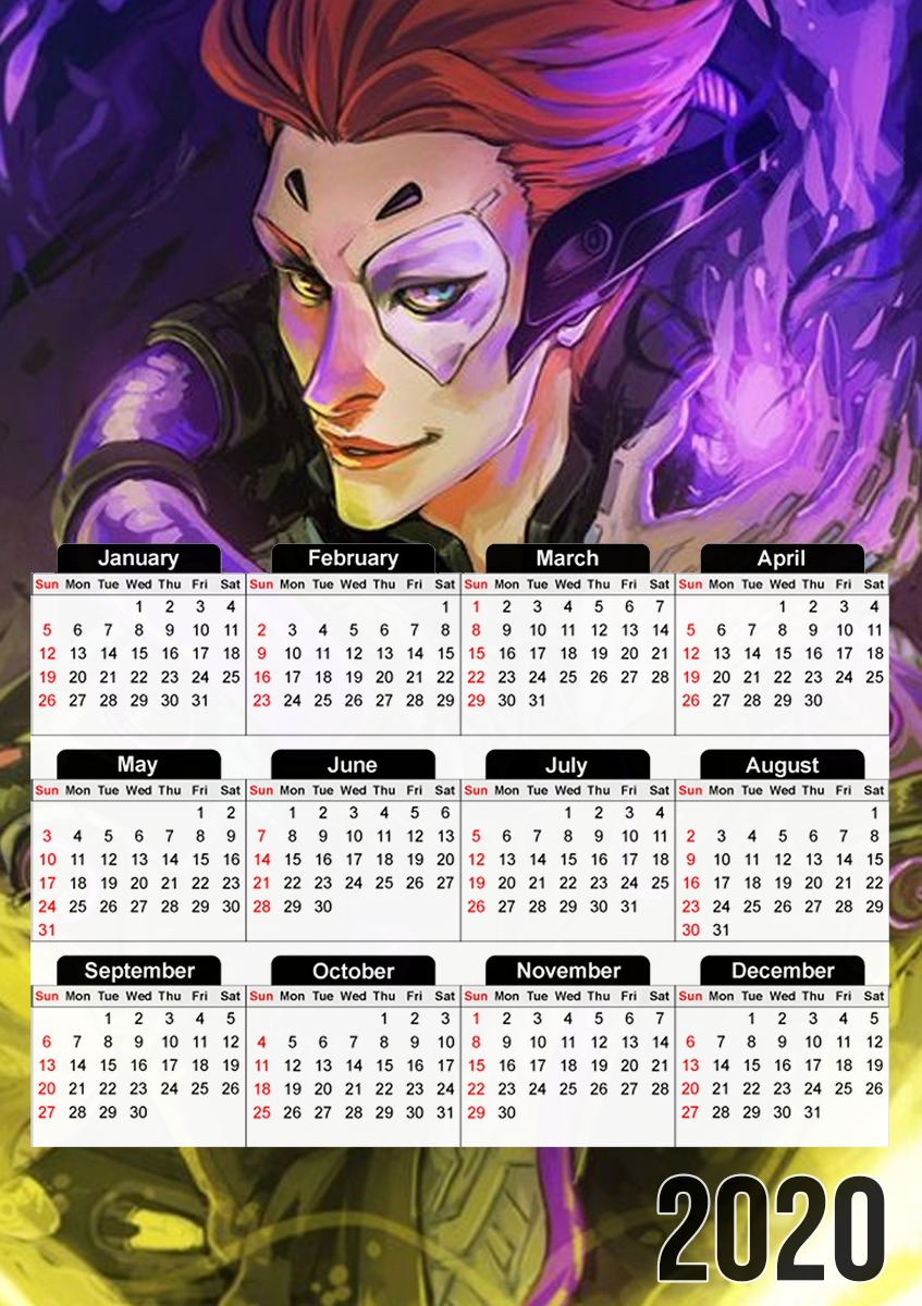 Moira Overwatch art für A3 Fotokalender 30x43cm