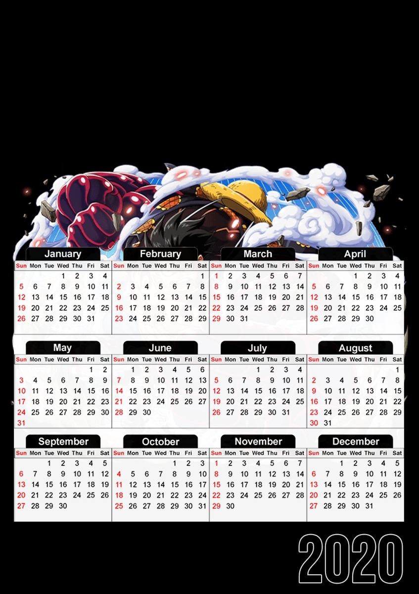 Monkey Luffy Gear 4 für A3 Fotokalender 30x43cm