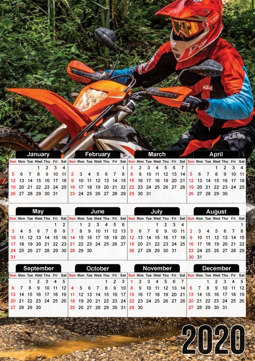 Moto Ktm Enduro Photography jungle für A3 Fotokalender 30x43cm