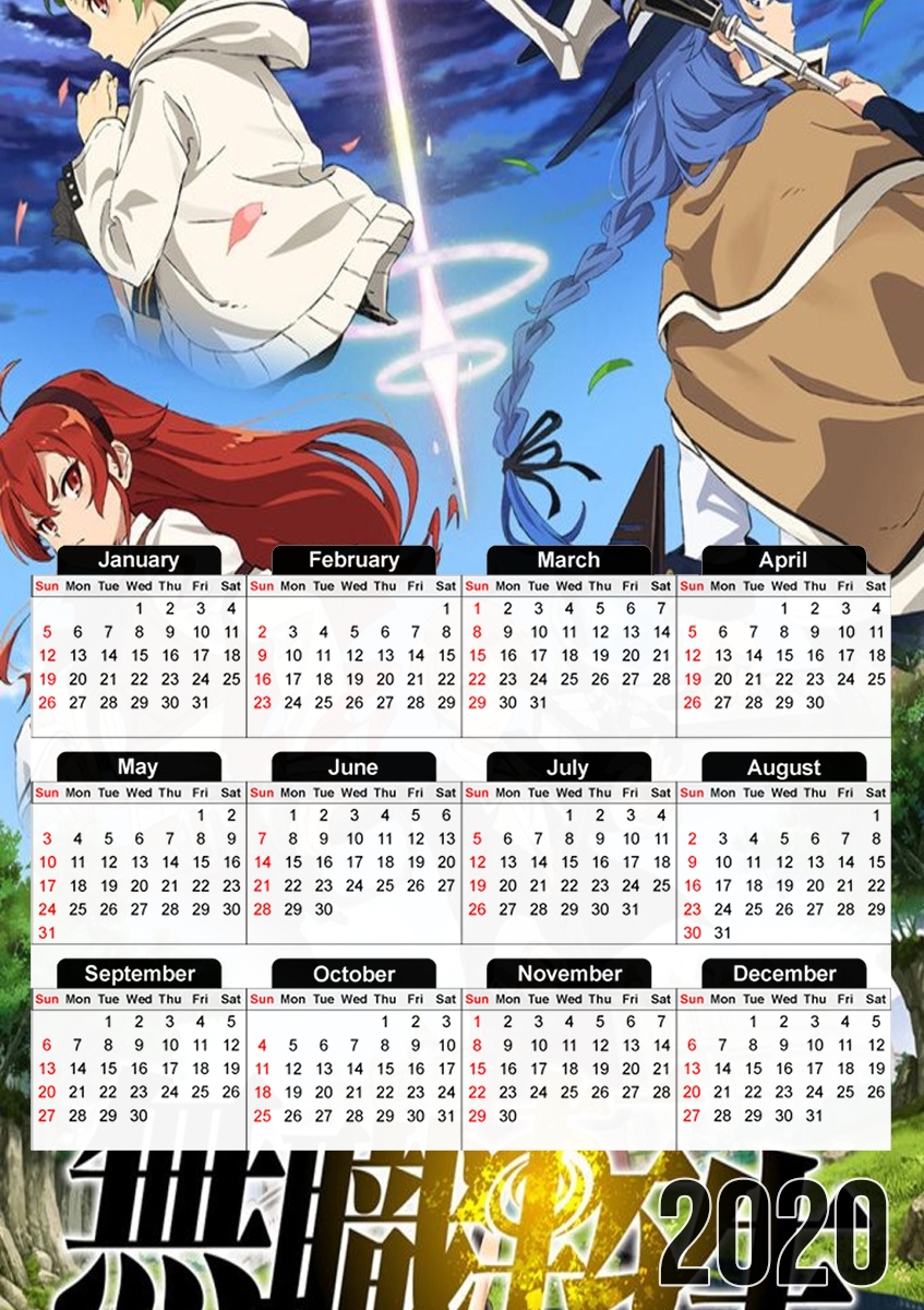 mushoko tensei für A3 Fotokalender 30x43cm