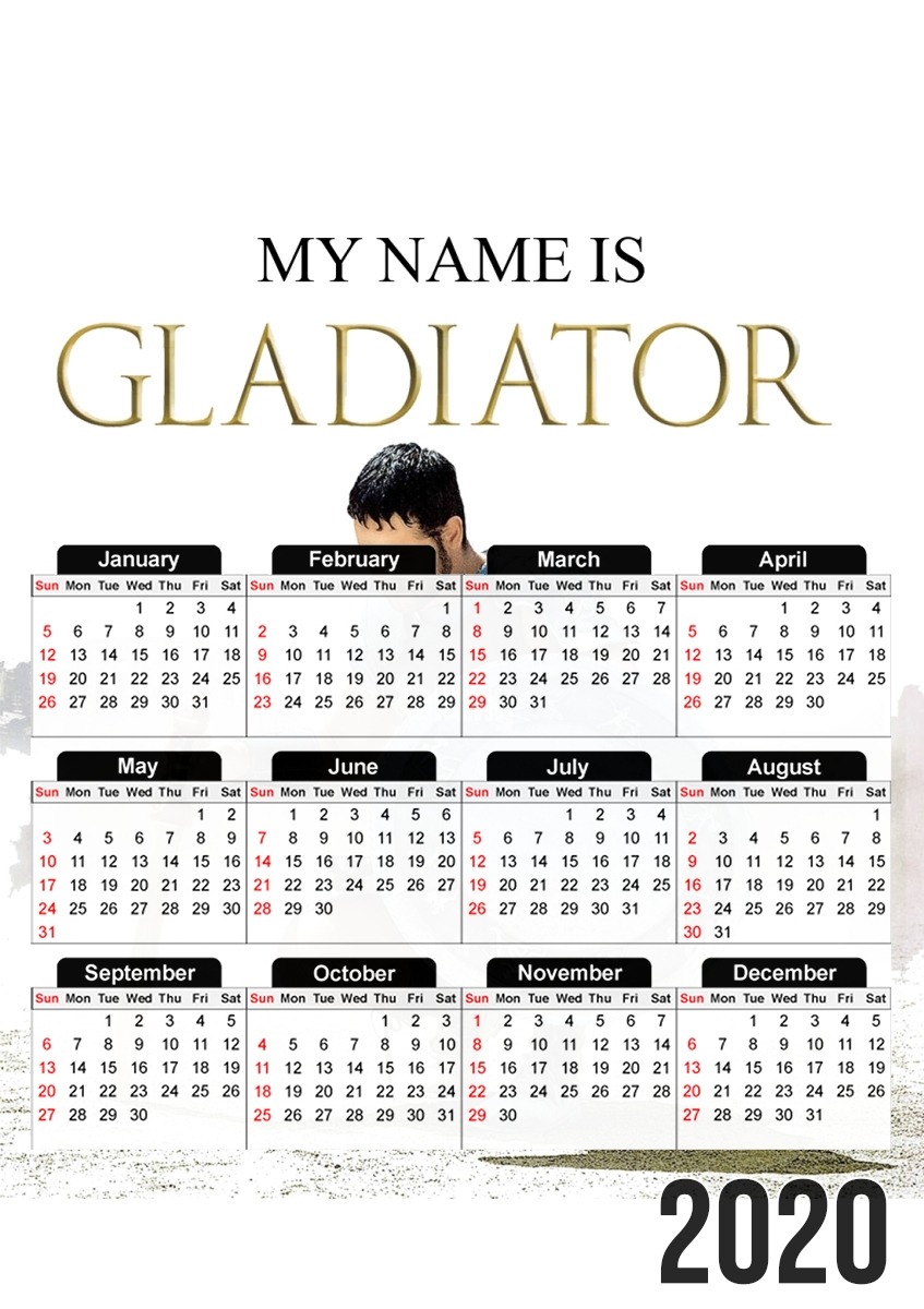 My name is gladiator für A3 Fotokalender 30x43cm