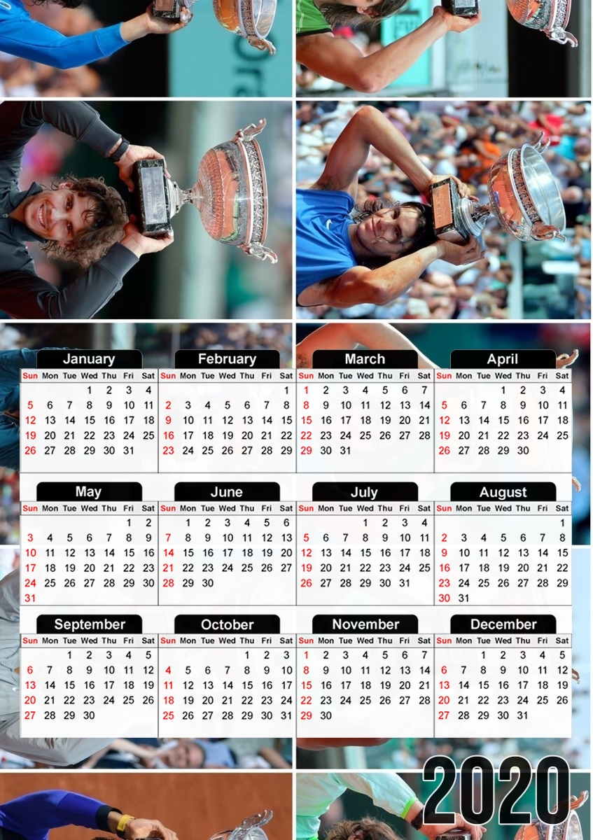 Nadal Evolution für A3 Fotokalender 30x43cm